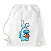 PRINTFASHION Among us - Húsvéti nyúl - Sportzsák, Tornazsák - Fehér