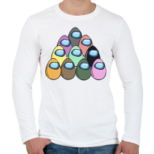 PRINTFASHION Among us - húsvéti tojások - Férfi hosszú ujjú póló - Fehér férfi póló