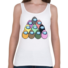 PRINTFASHION Among us - húsvéti tojások - Női atléta - Fehér női trikó