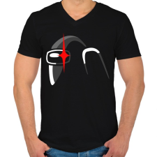 PRINTFASHION Among us Impostor - Férfi V-nyakú póló - Fekete férfi póló