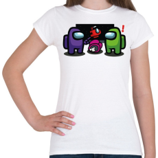 PRINTFASHION Among us - Impostor ! - Női póló - Fehér