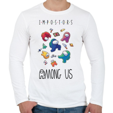 PRINTFASHION Among us - impostors among us - Férfi hosszú ujjú póló - Fehér férfi póló