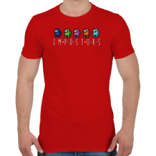 PRINTFASHION Among us impostors  - Férfi póló - Piros férfi póló