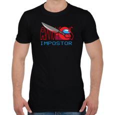 PRINTFASHION Among us IMPSTOR - Férfi póló - Fekete