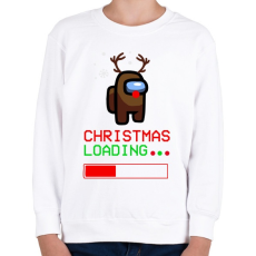 PRINTFASHION Among Us Karácsony - Gyerek pulóver - Fehér