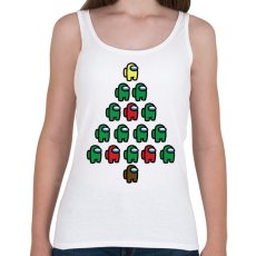 PRINTFASHION Among us - Karácsonyfa - Női atléta - Fehér