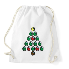 PRINTFASHION Among us - Karácsonyfa - Sportzsák, Tornazsák - Fehér tornazsák