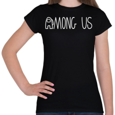 PRINTFASHION among us logo - Női póló - Fekete
