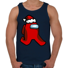 PRINTFASHION Among us - Mikulás - Férfi atléta - Sötétkék