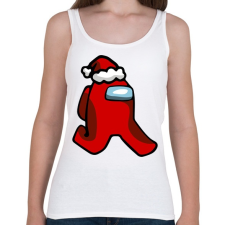 PRINTFASHION Among us - Mikulás - Női atléta - Fehér női trikó