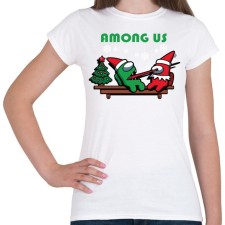 PRINTFASHION Among us mikulások - Női póló - Fehér női póló