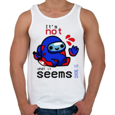 PRINTFASHION Among us - nem az aminek látszik - Férfi atléta - Fehér