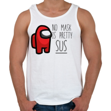 PRINTFASHION Among us - no mask - Férfi atléta - Fehér atléta, trikó