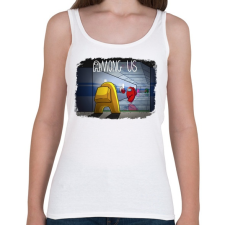 PRINTFASHION Among us - Női atléta - Fehér női trikó