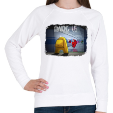 PRINTFASHION Among us - Női pulóver - Fehér