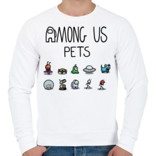 PRINTFASHION Among us pets - Férfi pulóver - Fehér férfi pulóver, kardigán
