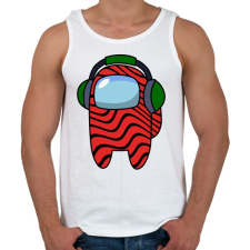 PRINTFASHION Among us Pewdiepie - Férfi atléta - Fehér atléta, trikó
