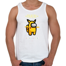 PRINTFASHION Among us Pikachu 2 premium skin set - Férfi atléta - Fehér atléta, trikó