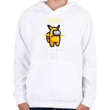 PRINTFASHION Among us Pikachu 2 premium skin set - Gyerek kapucnis pulóver - Fehér gyerek pulóver, kardigán