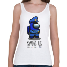 PRINTFASHION Among us Policeman sus - rendőr - Női atléta - Fehér női trikó