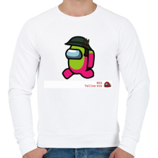 PRINTFASHION Among us - R.Y. sus  - Férfi pulóver - Fehér