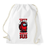 PRINTFASHION Among us red sus  - Sportzsák, Tornazsák - Fehér