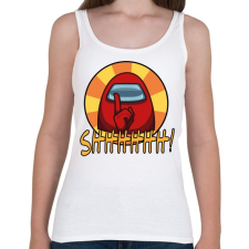 PRINTFASHION Among us SHHHHHH! - Női atléta - Fehér női trikó