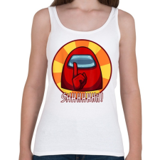 PRINTFASHION Among us - Shhhhhh! - Női atléta - Fehér női trikó