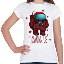 PRINTFASHION Among us spaceman - űrhajós - Női póló - Fehér női póló