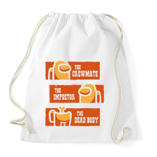 PRINTFASHION Among us - Sportzsák, Tornazsák - Fehér tornazsák