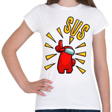 PRINTFASHION Among us - SUS - Női póló - Fehér