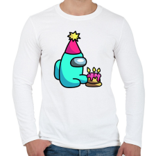 PRINTFASHION among us születésnap - Férfi hosszú ujjú póló - Fehér férfi póló