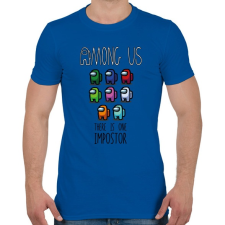 PRINTFASHION Among us there is one impostor - Férfi póló - Királykék férfi póló