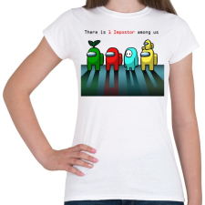 PRINTFASHION Among us There is one impostor - Női póló - Fehér női póló