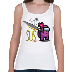 PRINTFASHION Among us - too CUTE to be SUS 2 - Női atléta - Fehér