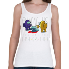 PRINTFASHION Among us - you are the impostor - Női atléta - Fehér női trikó