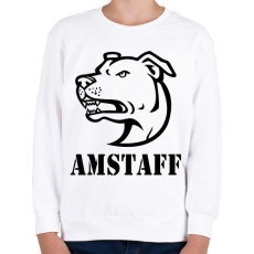 PRINTFASHION Amstaff 02 - Gyerek pulóver - Fehér