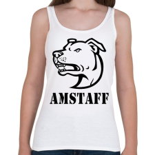 PRINTFASHION Amstaff 02 - Női atléta - Fehér női trikó