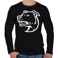 PRINTFASHION Amstaff 03 - Férfi hosszú ujjú póló - Fekete férfi póló