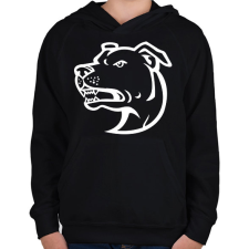 PRINTFASHION Amstaff 03 - Gyerek kapucnis pulóver - Fekete gyerek pulóver, kardigán