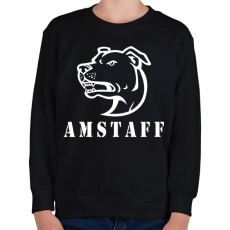 PRINTFASHION Amstaff 04 - Gyerek pulóver - Fekete