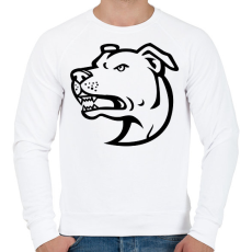 PRINTFASHION Amstaff - Férfi pulóver - Fehér