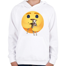 PRINTFASHION Amstaff - Gyerek kapucnis pulóver - Fehér gyerek pulóver, kardigán