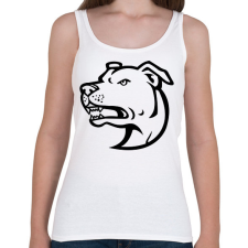 PRINTFASHION Amstaff - Női atléta - Fehér női trikó