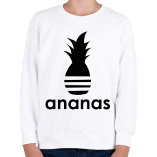 PRINTFASHION Ananas - Parody - Gyerek pulóver - Fehér