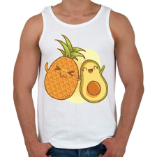 PRINTFASHION Ananász és avokádó - Férfi atléta - Fehér atléta, trikó