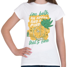 PRINTFASHION Ananász - Női póló - Fehér női póló