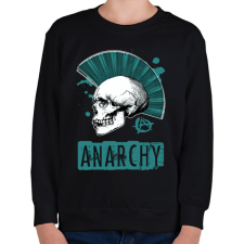 PRINTFASHION anarchy blue - Gyerek pulóver - Fekete gyerek pulóver, kardigán