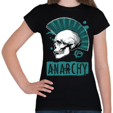 PRINTFASHION anarchy blue - Női póló - Fekete női póló
