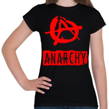 PRINTFASHION anarchy - Női póló - Fekete női póló